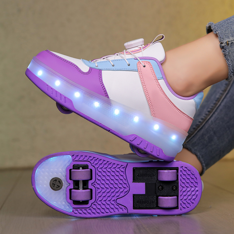 Outdoor Lighting Grid Screen - Kid Led Gloeiende Sneakers USB Opladen