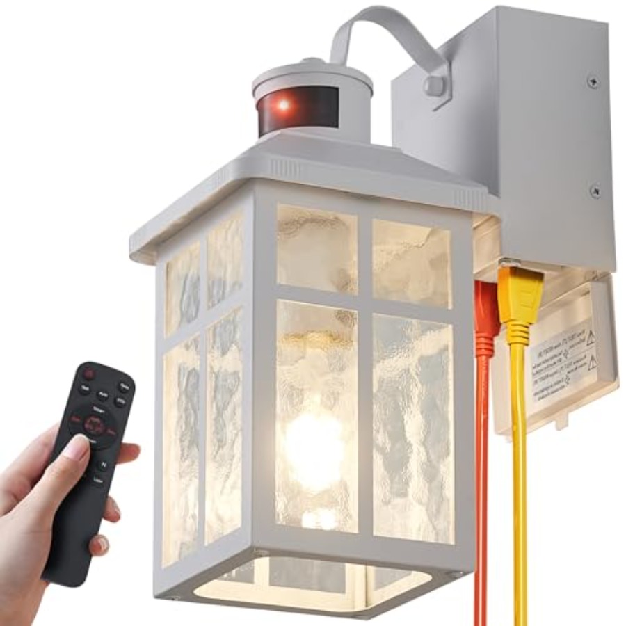 Outdoor Lighting No Outlet - Veranda-lamp met stopcontact en afstandsbediening -