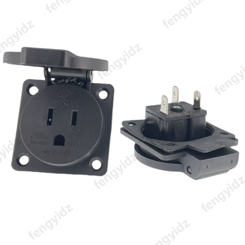 Outdoor Lighting No Outlet - Zwart 125V 15A 20A IP44 CE