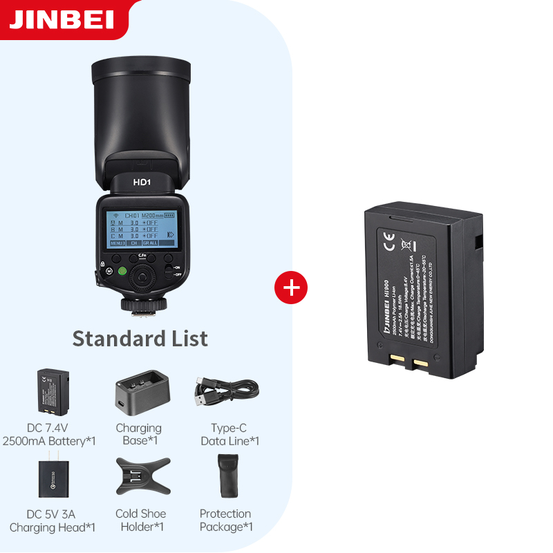 Outdoor Lighting For Photography - JINBEI HD-1 Ronde kop HSS Speedlite