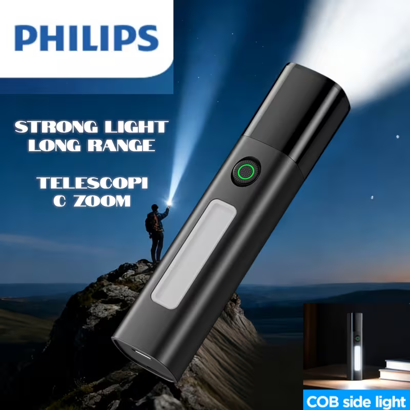 Outdoor Lighting Philips - Philips SFL1151 LED-zaklamp Telescopische zoomzaklamp met