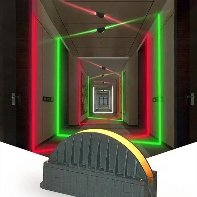Outdoor Lighting Accent - ShinyYing smalstralende LED lineaire wandlamp, aluminium