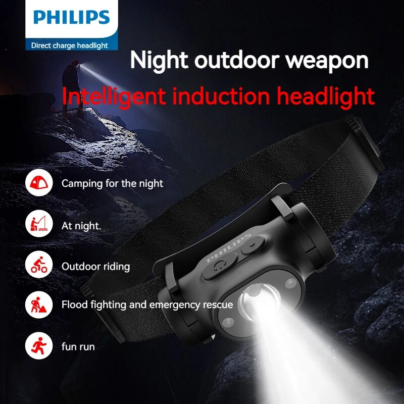 Outdoor Lighting Philips - Philips LED-koplamp Sensorkop Zaklamp van verlichting
