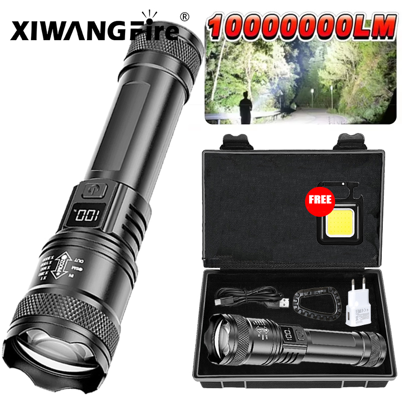 Outdoor Lighting The Range - Ultraheldere LED-zaklamp 2000LM Type-C Oplaadbare lange