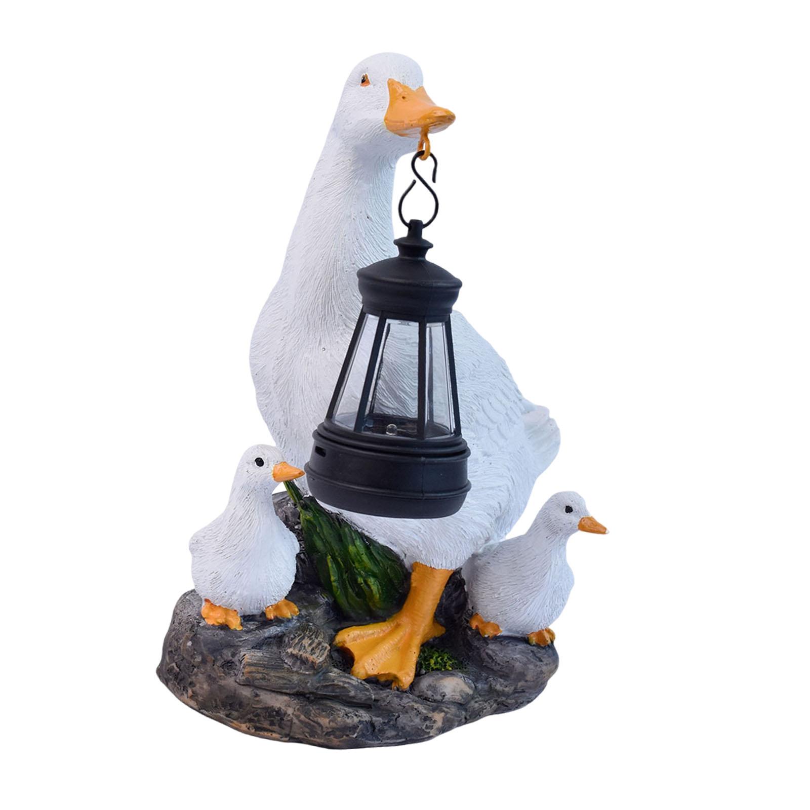 Witte eend ornament met zonne- - Outdoor Lighting Accent recensie en prijs