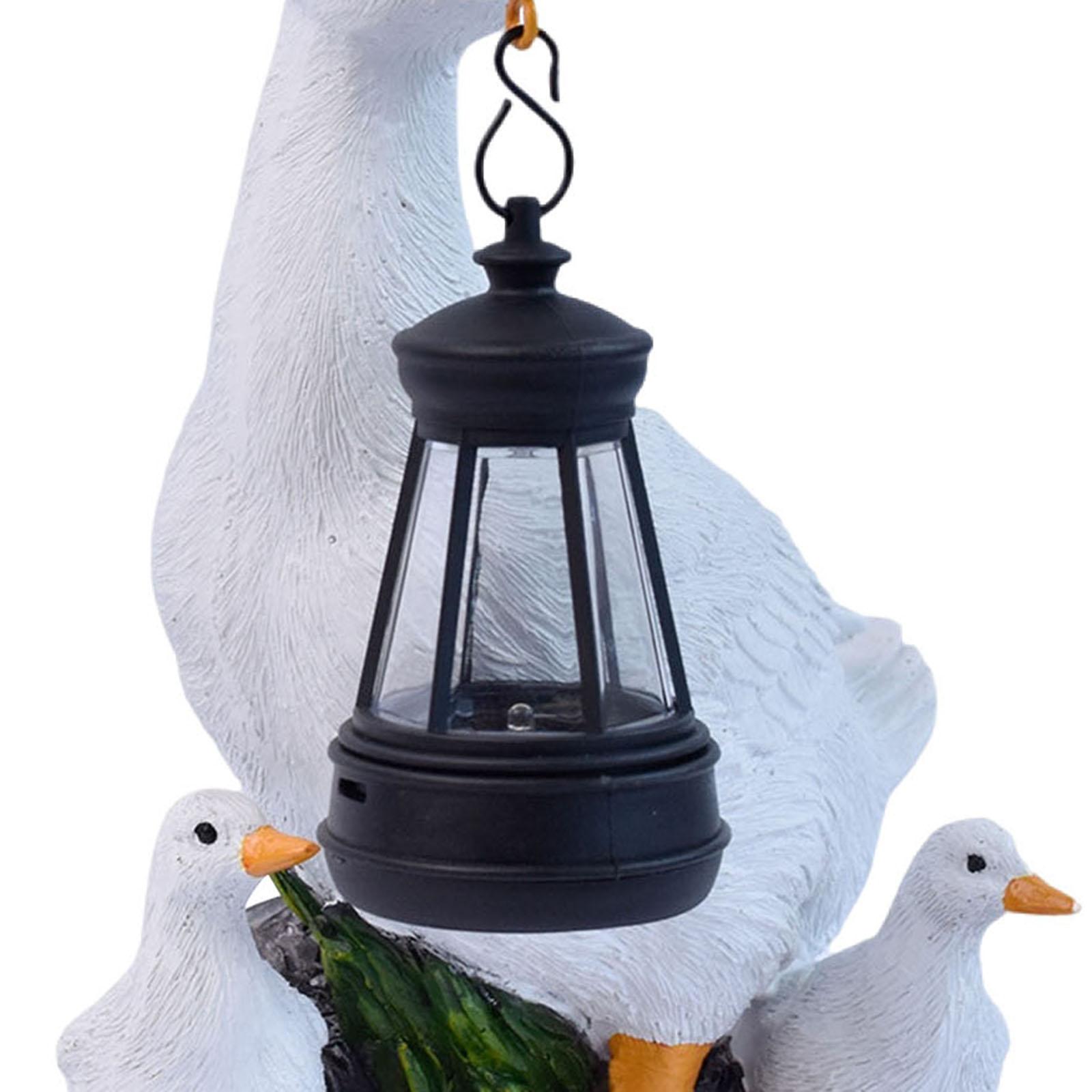 Witte eend ornament met zonne- - Outdoor Lighting Accent recensie en prijs
