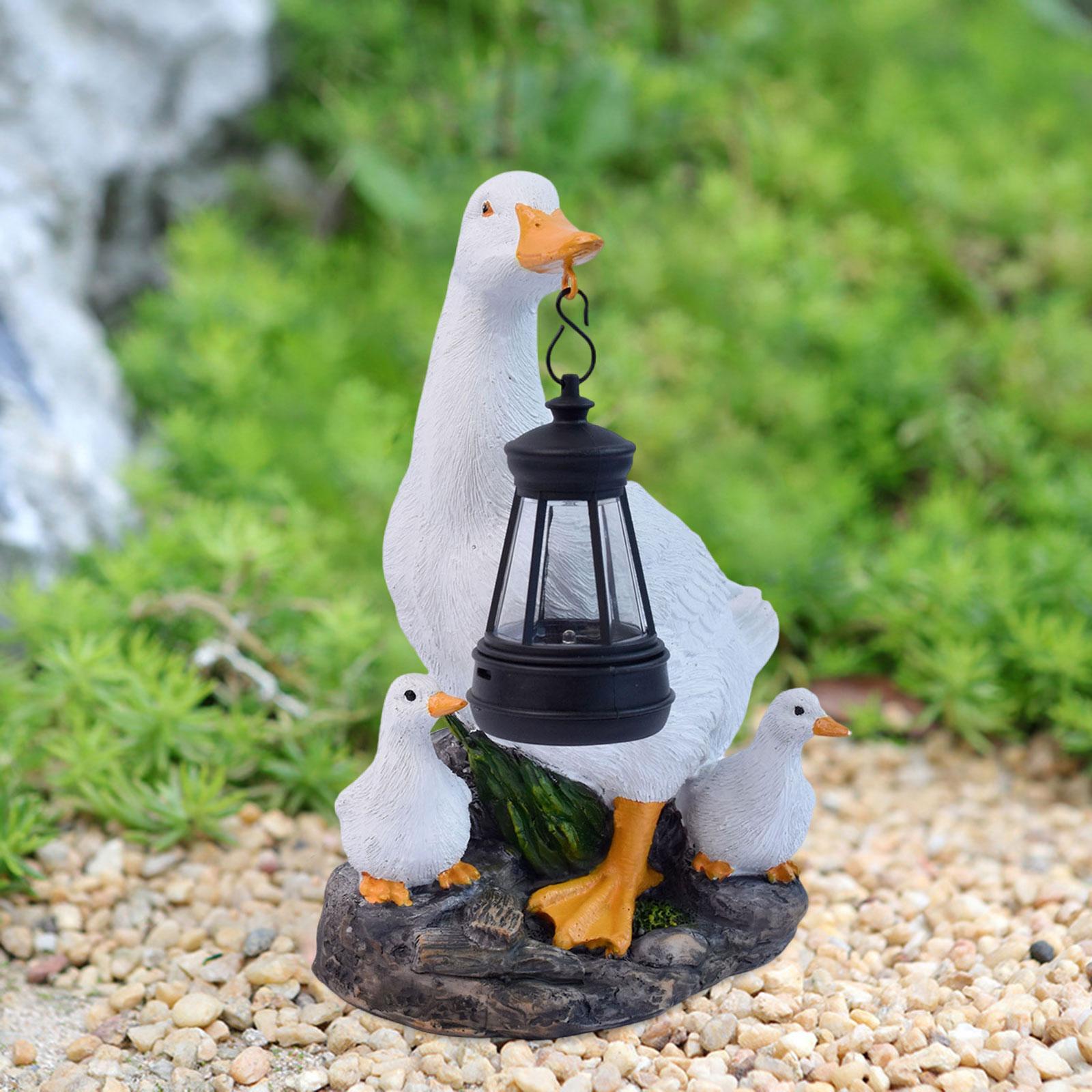 Witte eend ornament met zonne- - Outdoor Lighting Accent recensie en prijs