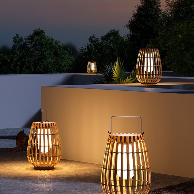Luxe zonne-aangedreven rotan w - Outdoor Lighting Accent recensie en prijs