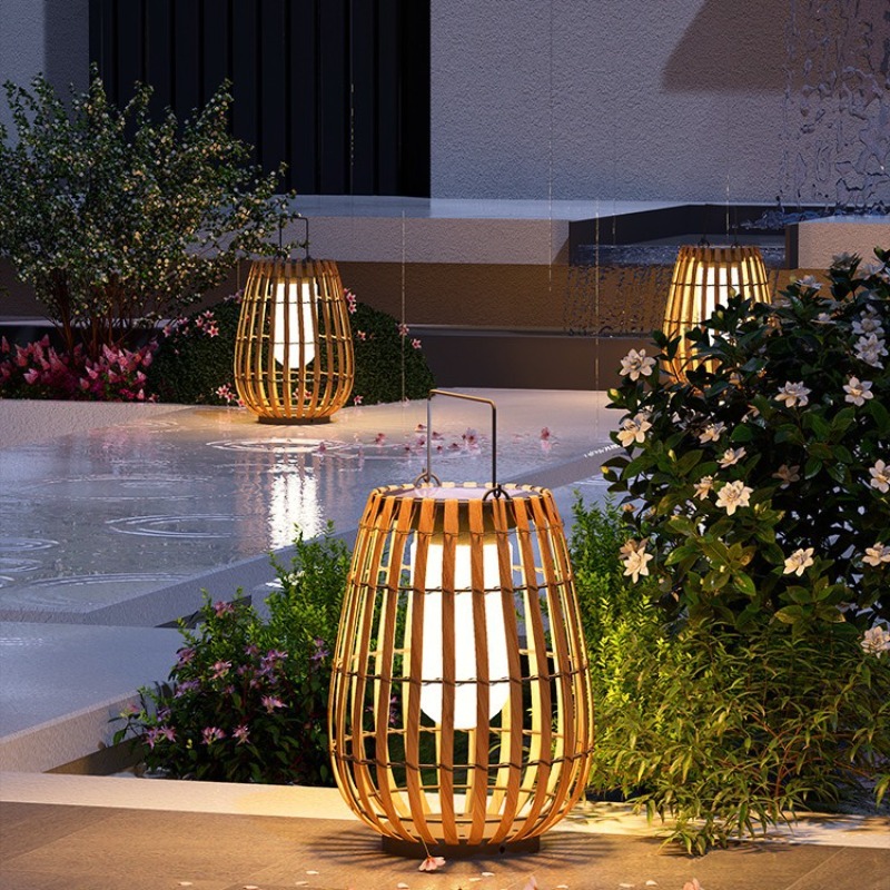 Luxe zonne-aangedreven rotan w - Outdoor Lighting Accent recensie en prijs