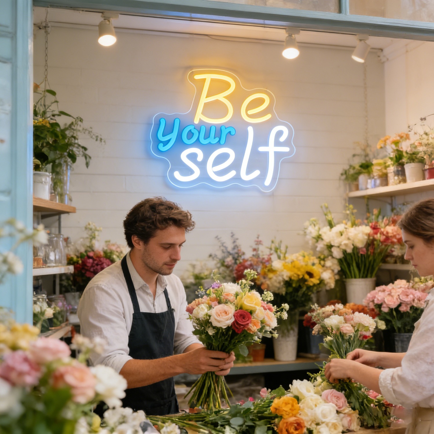 Inspirerend Be Yourself Neon S - Outdoor Lighting Quotes recensie en prijs