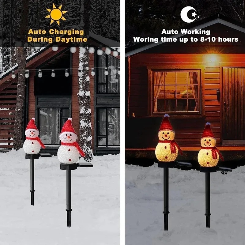 Aurooso sneeuwpop-gazonlamp op - Outdoor Lighting Accent recensie en prijs