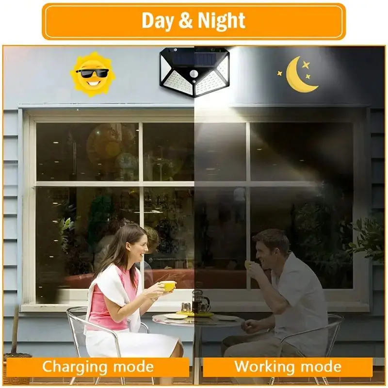 100LED buitenlamp op zonne-ene - Outdoor Lighting Lamp recensie en prijs
