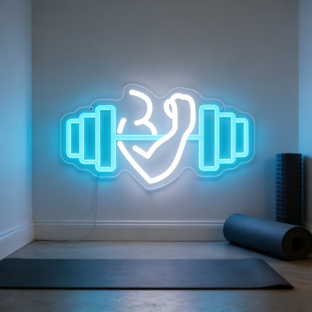 Biceps Dumbbell Neon Sign LED  - Outdoor Lighting Quotes recensie en prijs