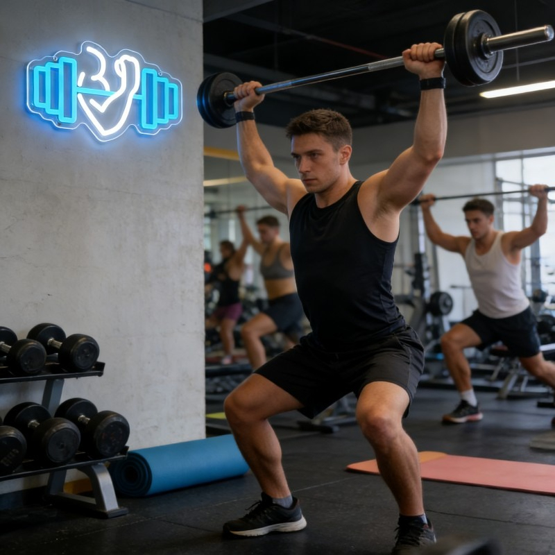 Biceps Dumbbell Neon Sign LED  - Outdoor Lighting Quotes recensie en prijs
