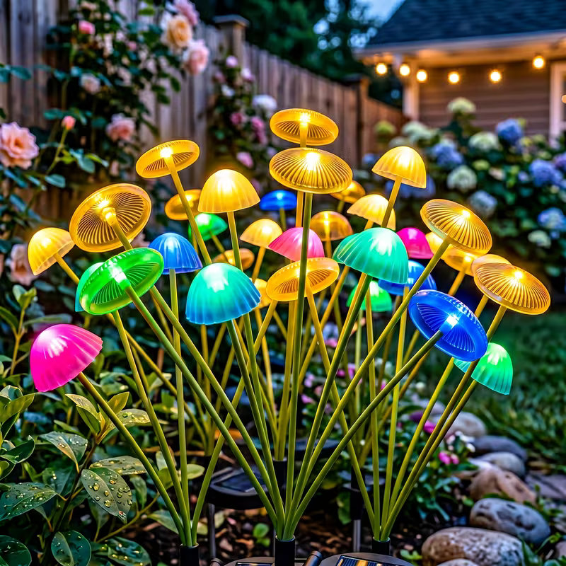 Outdoor LED Solar Mushroom Lig - Outdoor Lighting Jellyfish recensie en prijs