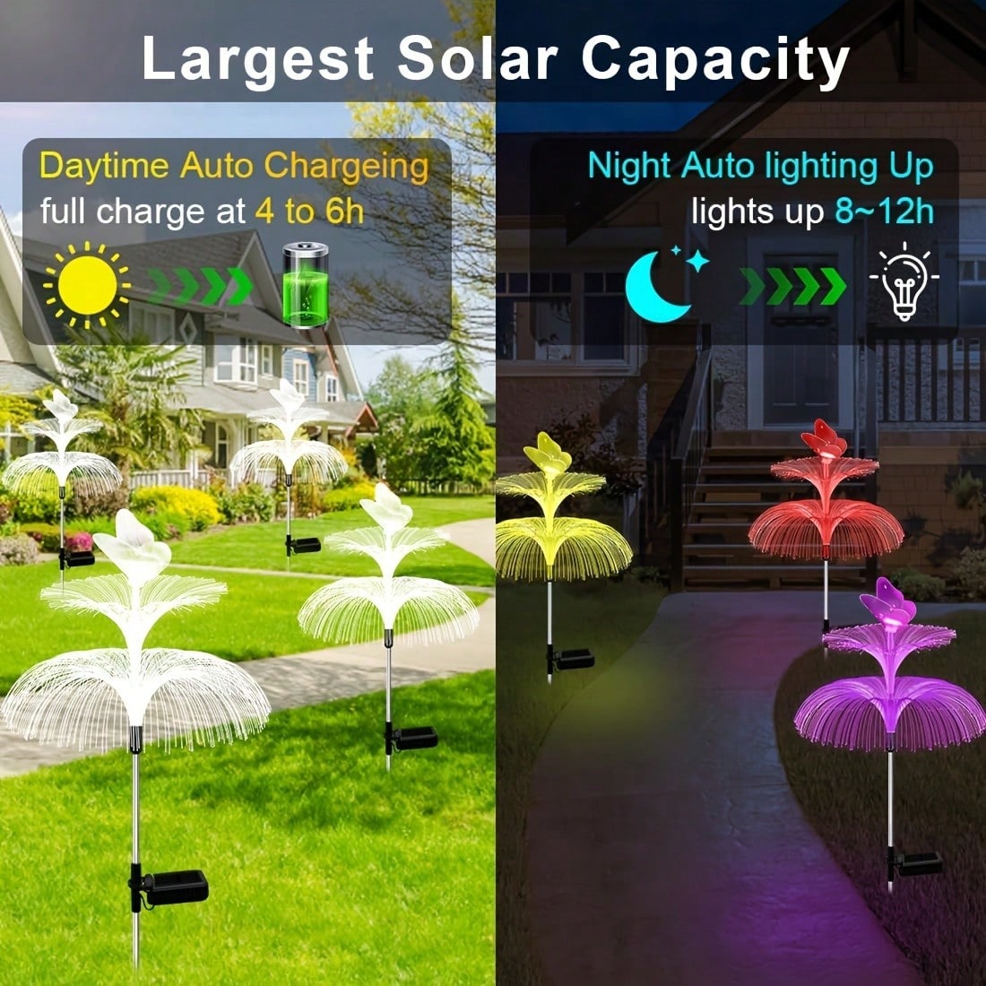 2 stuks op zonne-energie werke - Outdoor Lighting Jellyfish recensie en prijs