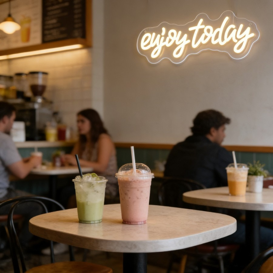 Geniet van vandaag Neon Sign L - Outdoor Lighting Quotes recensie en prijs