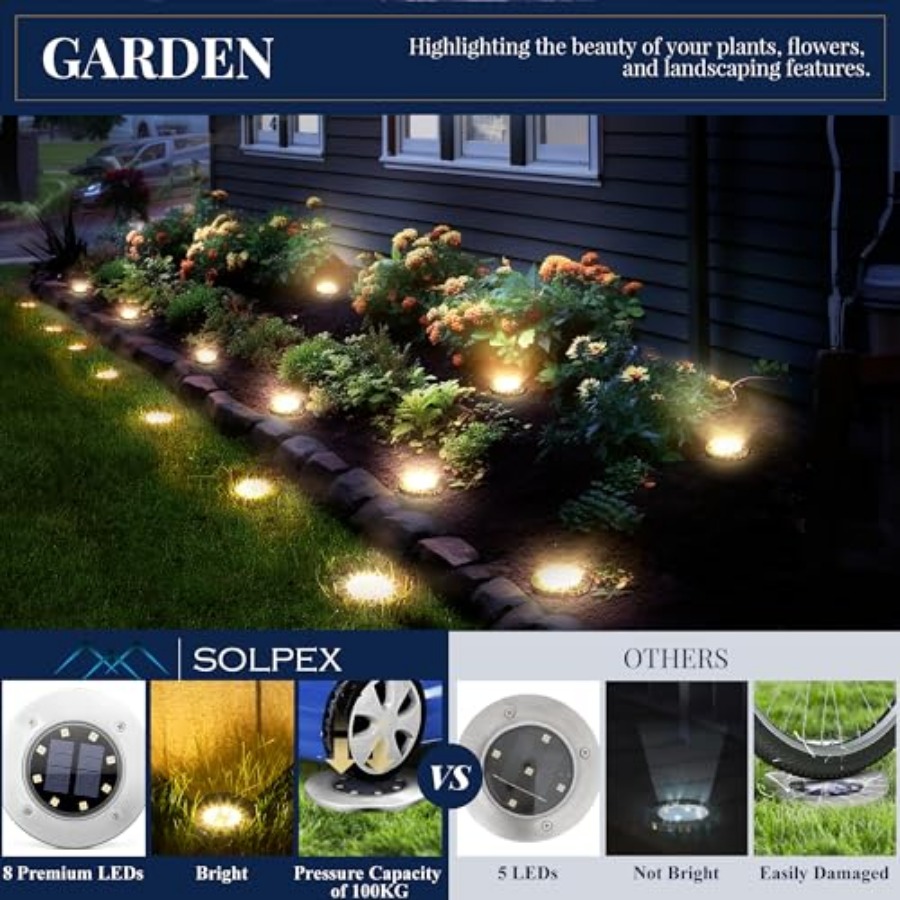 Solar Ground Lights Solar Ligh - Outdoor Lighting In Ground recensie en prijs