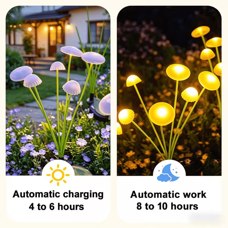 Solar Jellyfish Mushroom Light - Outdoor Lighting Jellyfish recensie en prijs